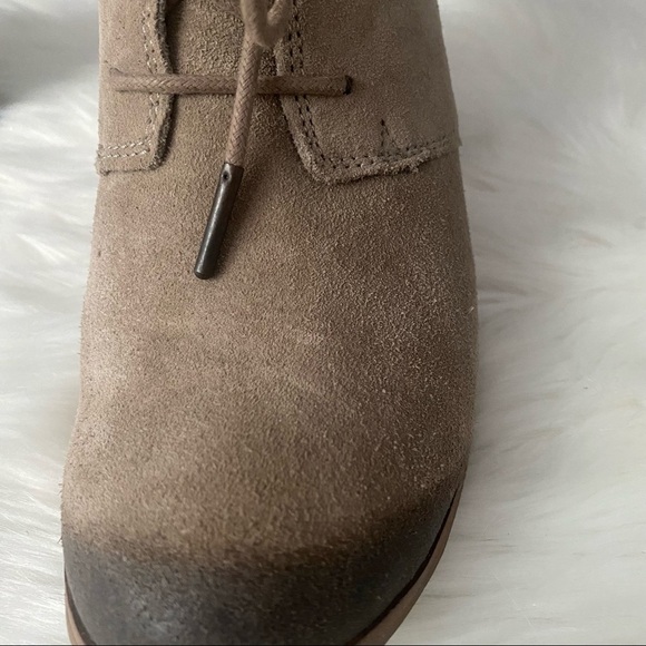 Toms Desert Taupe Lunata Burnished Suede Booties - Picture 7 of 16